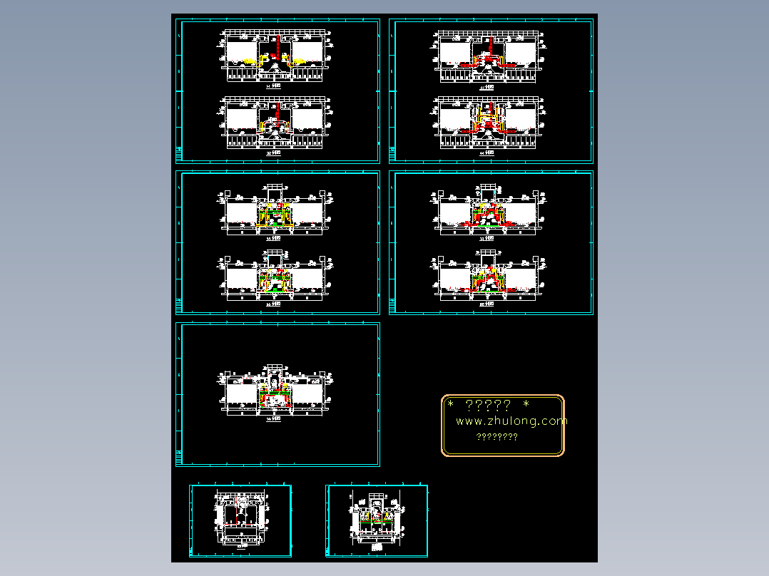 反硝化曝气生物滤池平面剖面工艺设计cad图纸 BAF节点详图