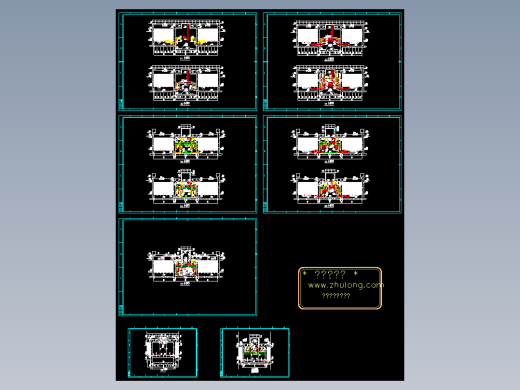反硝化曝气生物滤池平面剖面工艺设计cad图纸 BAF节点详图