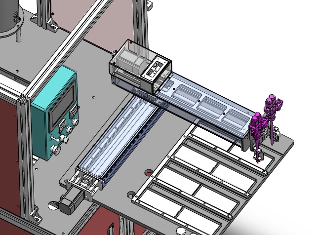 蓄电池封盖点胶机3D图纸 H188 非标自动化设备3D图纸3D模型