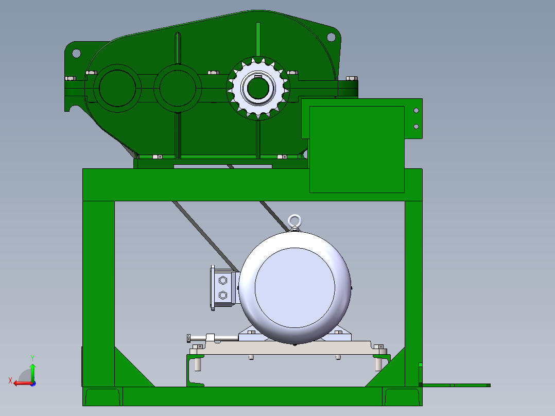 链传动机械的动力输出2012后视图