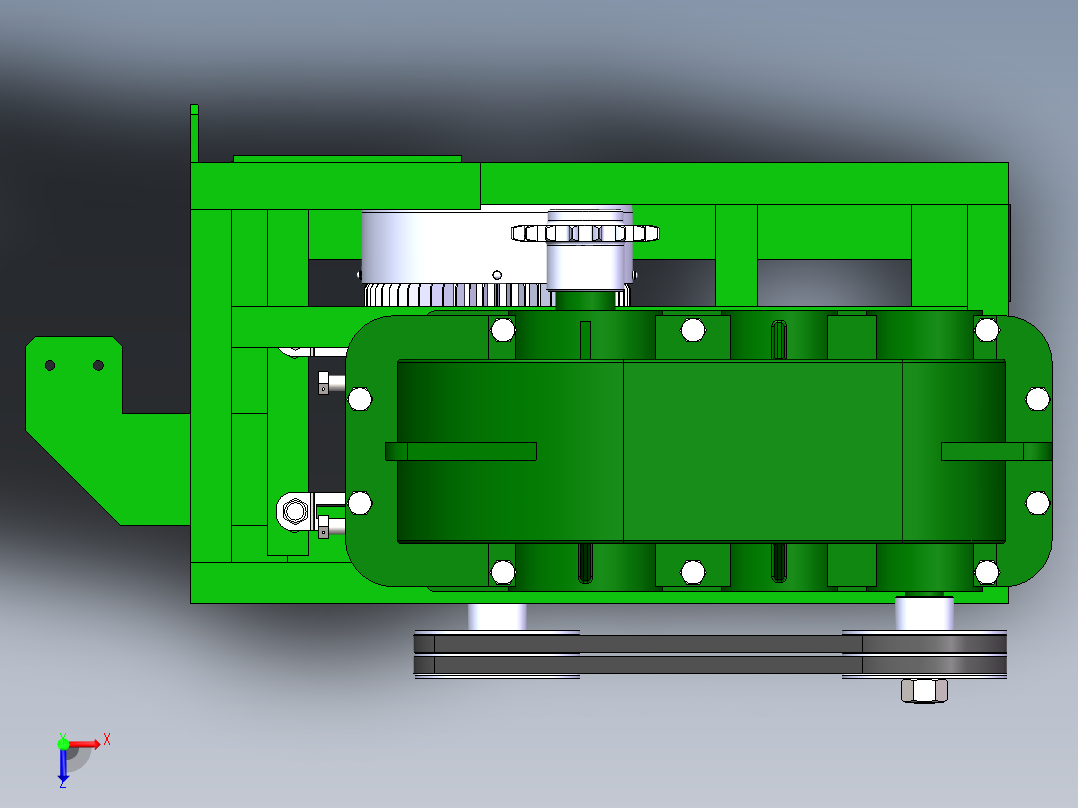 链传动机械的动力输出2012俯视图