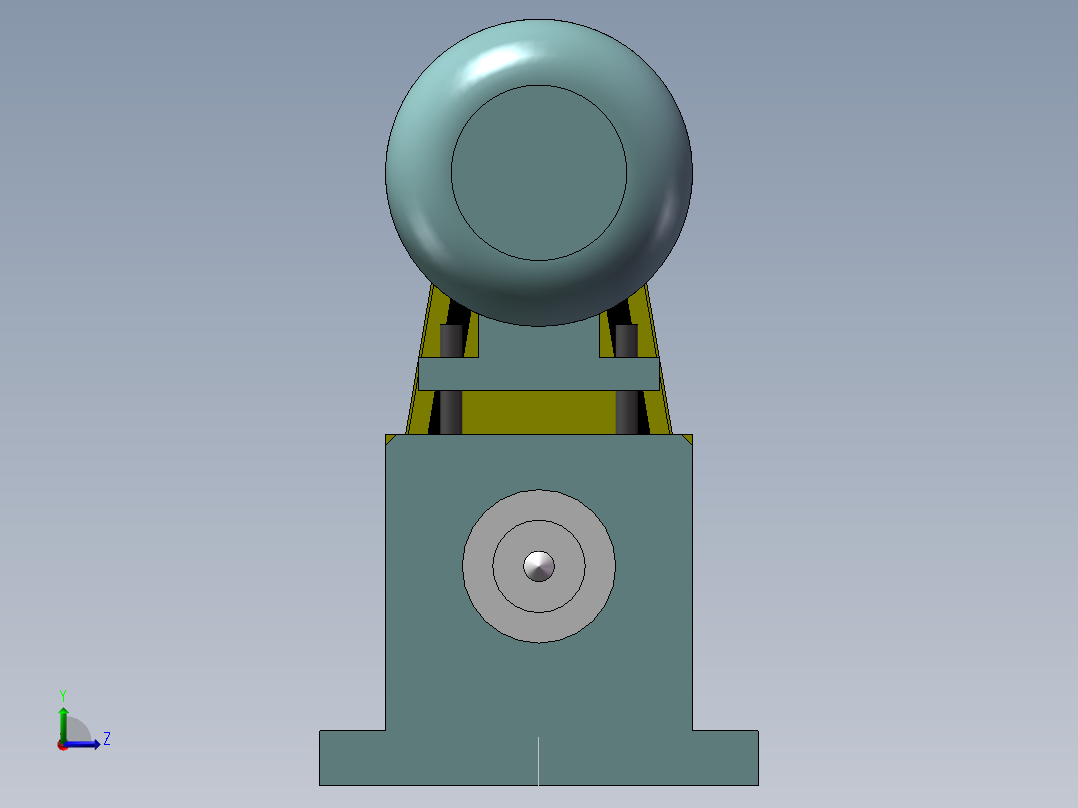 钻孔攻牙动力头-自动钻孔机（卧式左视图