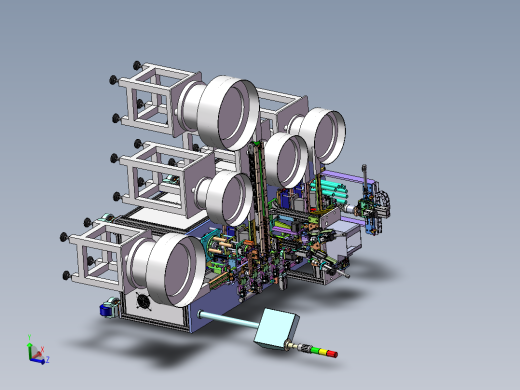 按钮开关自动组装机3D图纸三维图纸 自动组装机3D三维图纸