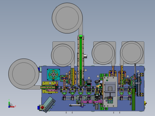 按钮开关自动组装机3D图纸三维图纸 自动组装机3D三维图纸前视缩略图