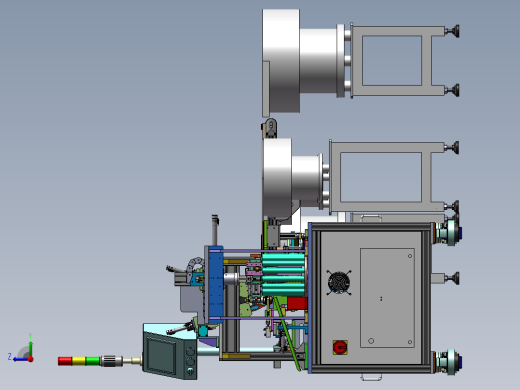 按钮开关自动组装机3D图纸三维图纸 自动组装机3D三维图纸右视缩略图