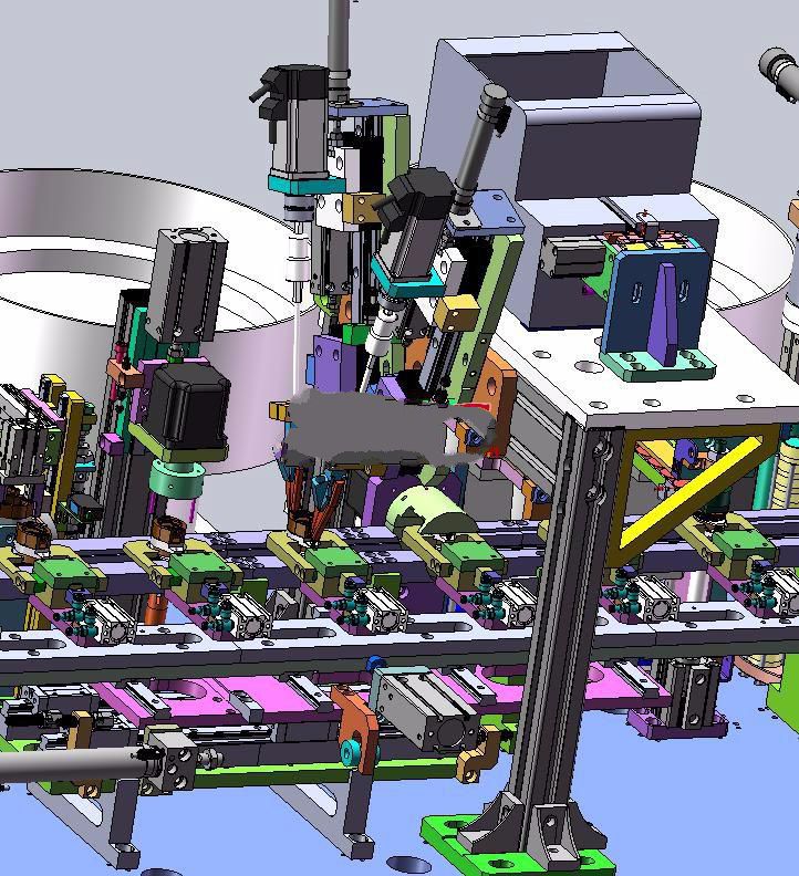 按钮开关自动组装机3D图纸三维图纸 自动组装机3D三维图纸