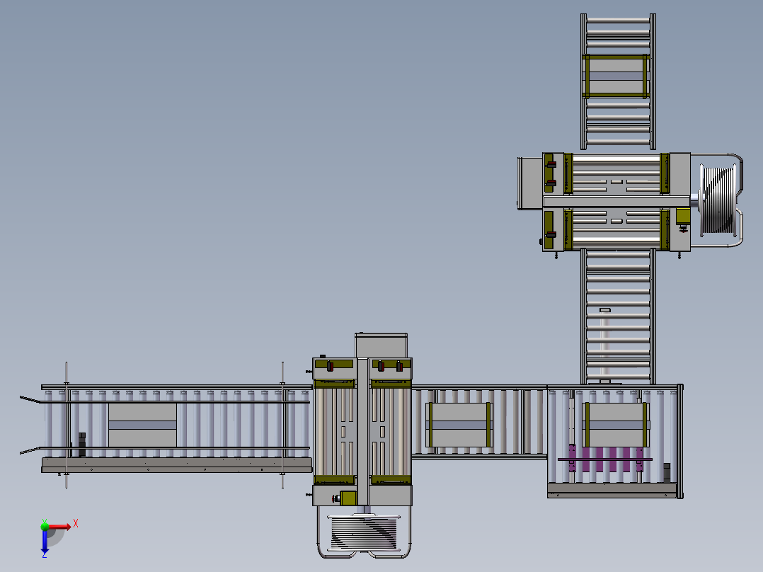井字捆扎打包方案全自动井字型打包机图纸