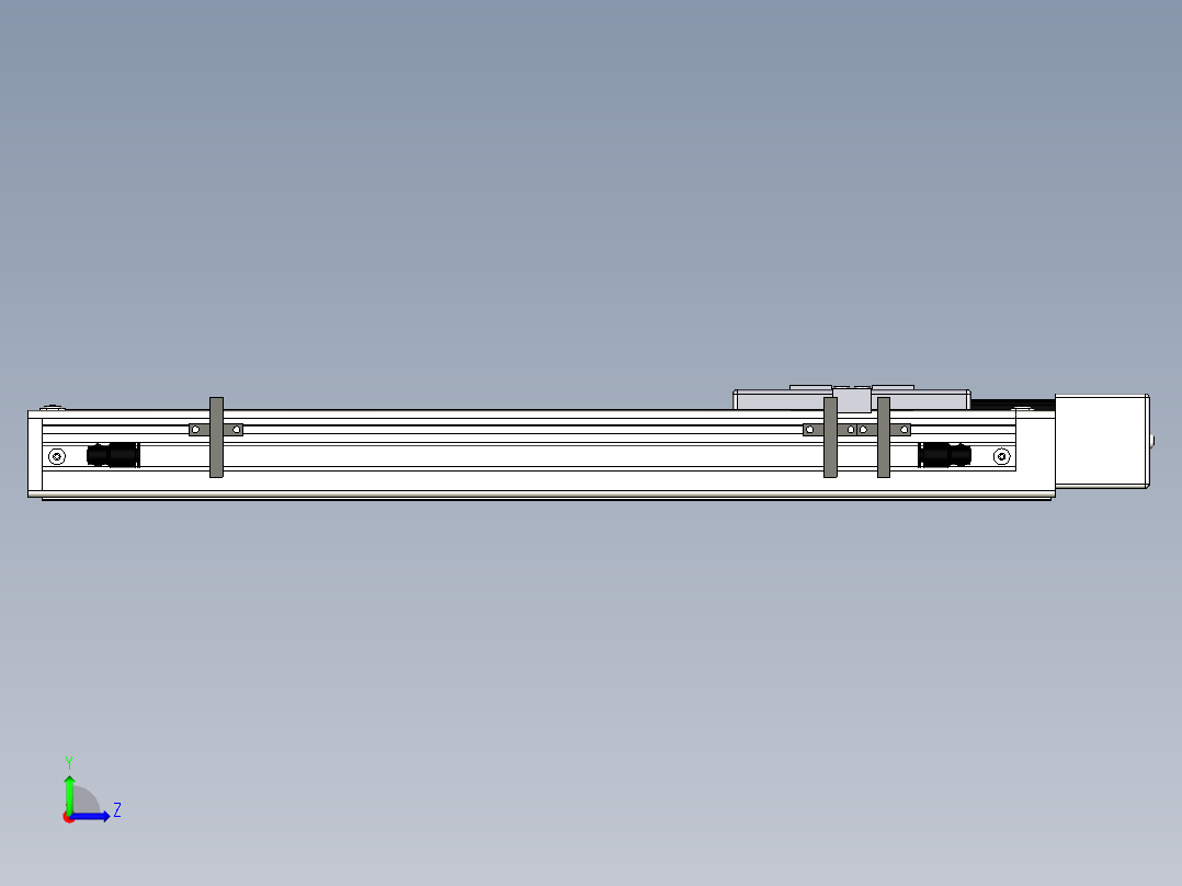 Toyo东佑达直线模组-ECH6-300-BL+煞車-M5左视图