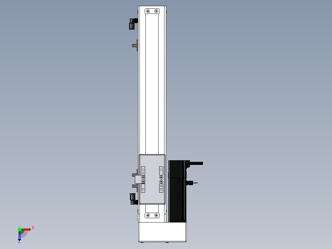 Toyo东佑达直线模组-ECH6-300-BL+煞車-M5俯视图