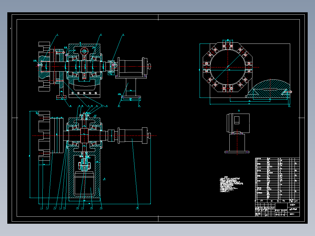 JX082-数控车床自动回转刀架设计【机械设计含7张CAD图+说明书
