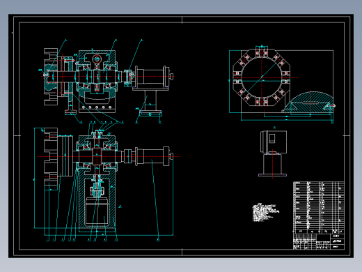 JX082-数控车床自动回转刀架设计【机械设计含7张CAD图+说明书