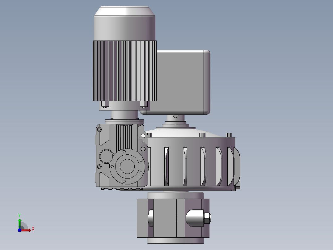 驱动电机减速机_5316前视图