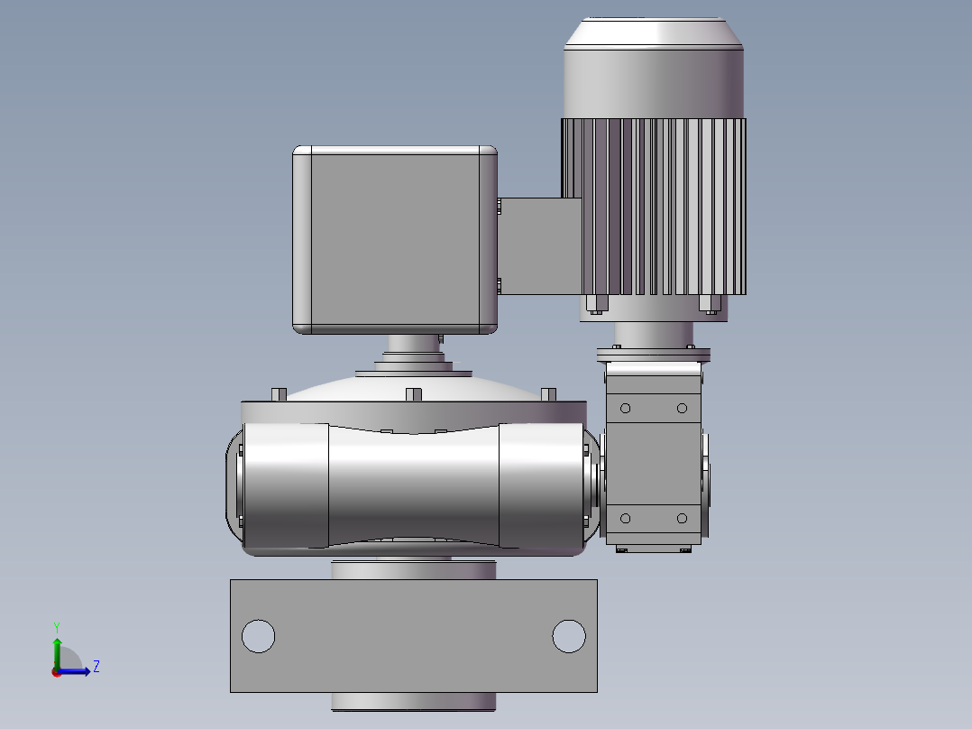 驱动电机减速机_5316左视图