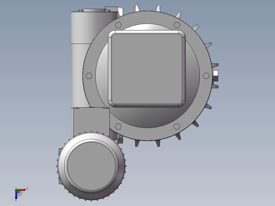 驱动电机减速机_5316俯视图