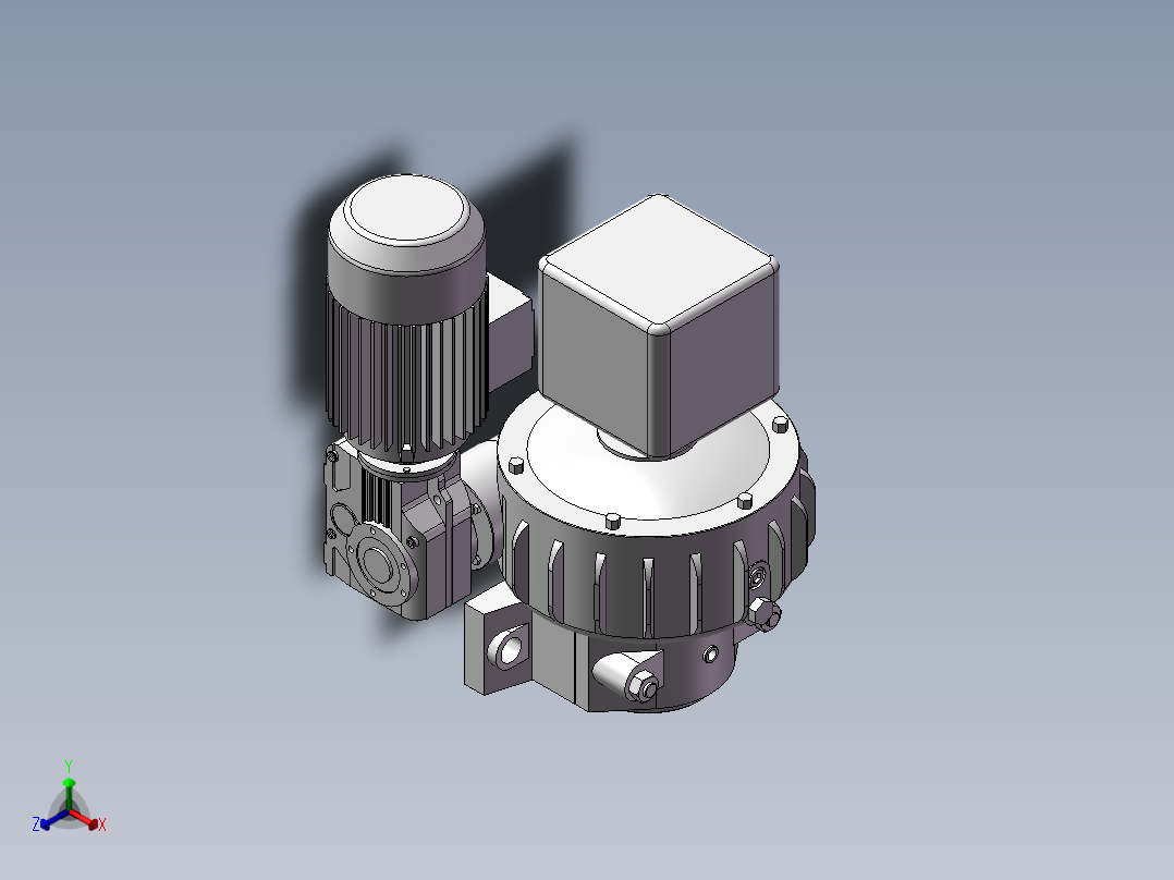 驱动电机减速机_5316正等轴测图