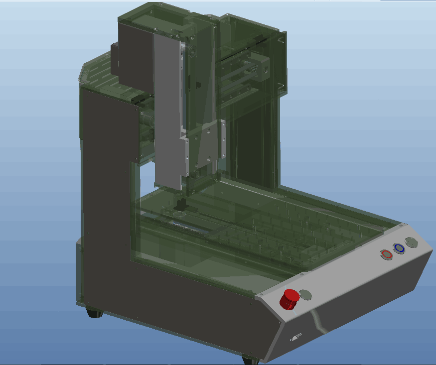 K964点胶机三轴结构平台同步轮步进电机驱动内含整套工程图