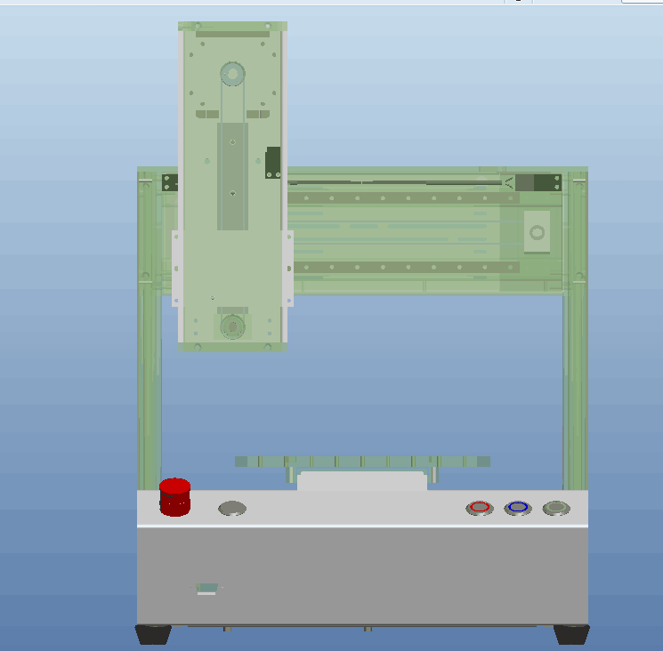 K964点胶机三轴结构平台同步轮步进电机驱动内含整套工程图