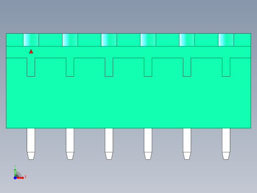DEGSON 2EDG 系列 5.0mm 可插拔接线端子组-2EDGVC-5.0-06P-14-00AH前视缩略图