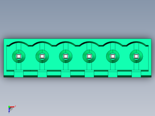 DEGSON 2EDG 系列 5.0mm 可插拔接线端子组-2EDGVC-5.0-06P-14-00AH俯视缩略图