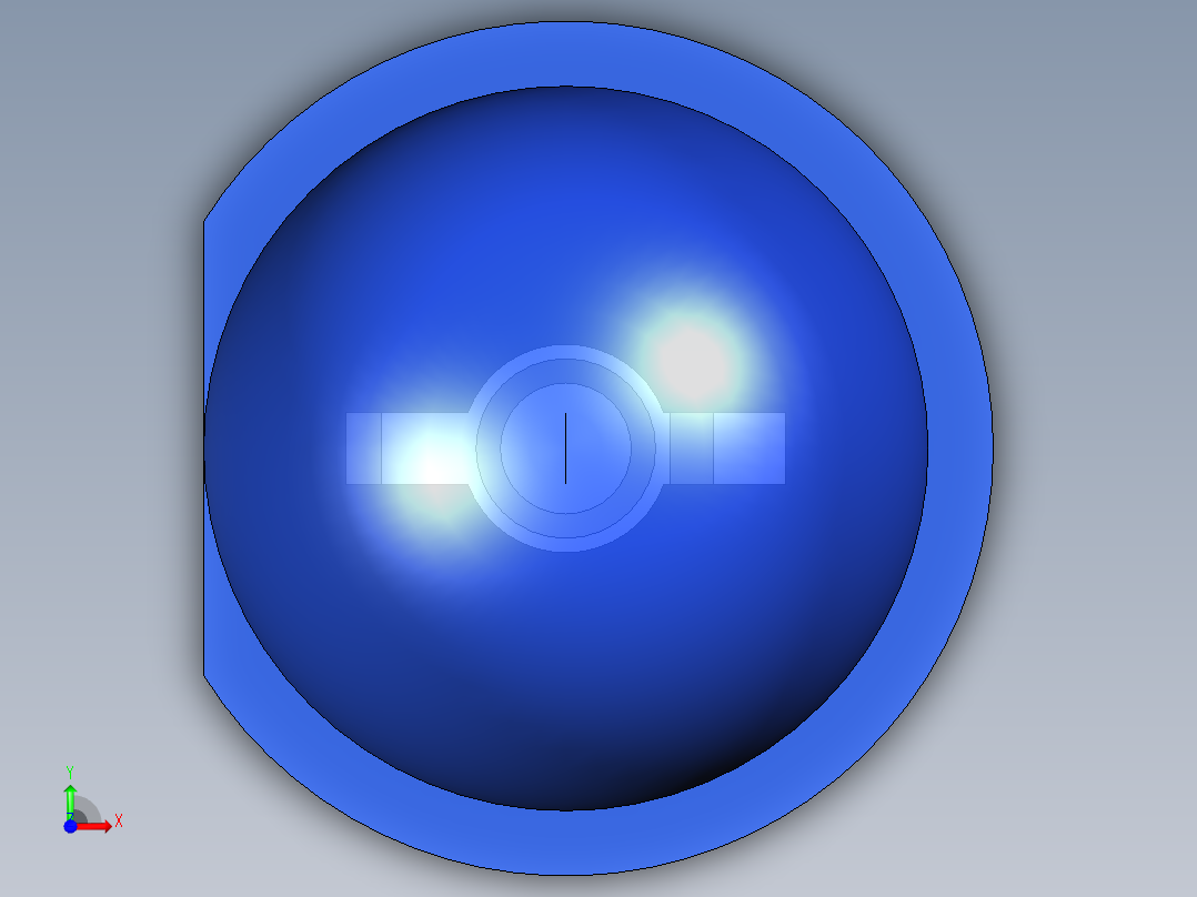 LED_Round_Blue_D5.0mm前视图