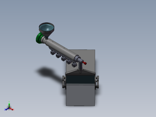 塑料薄膜挤出机结构模型3D图纸 Solidworks设计正等轴测缩略图