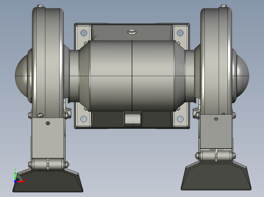 台式砂轮机前视图
