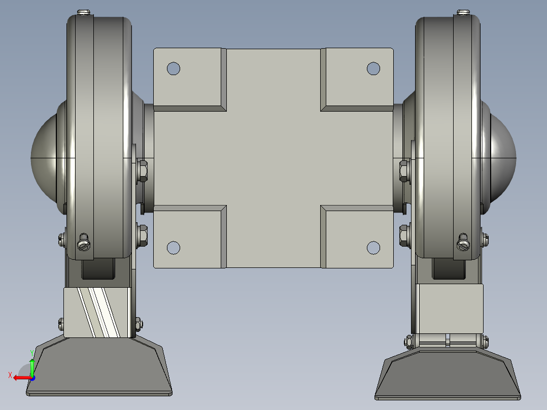 台式砂轮机后视图