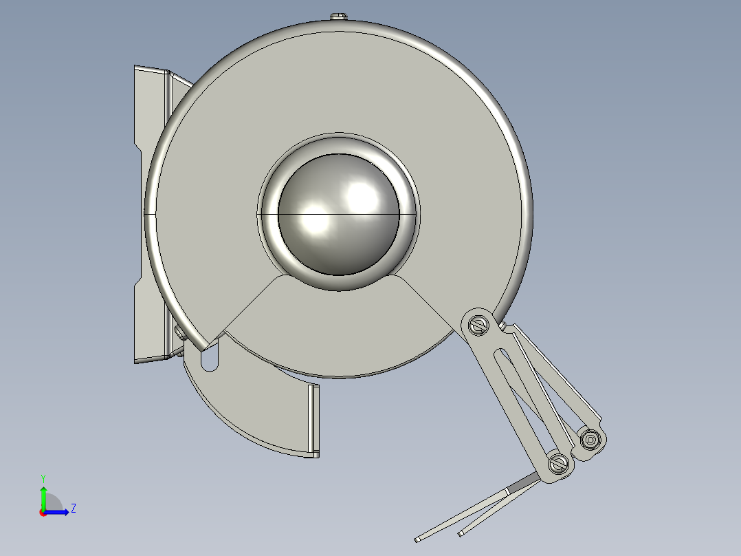 台式砂轮机左视图