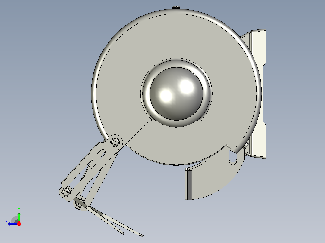 台式砂轮机右视图