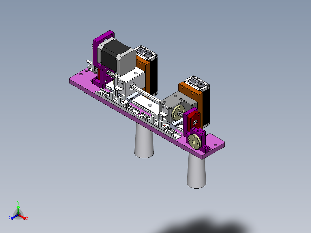 相机调整结构正等轴测图