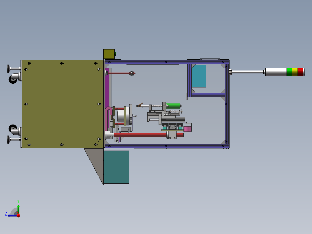 马达外壳锁螺丝机右视图