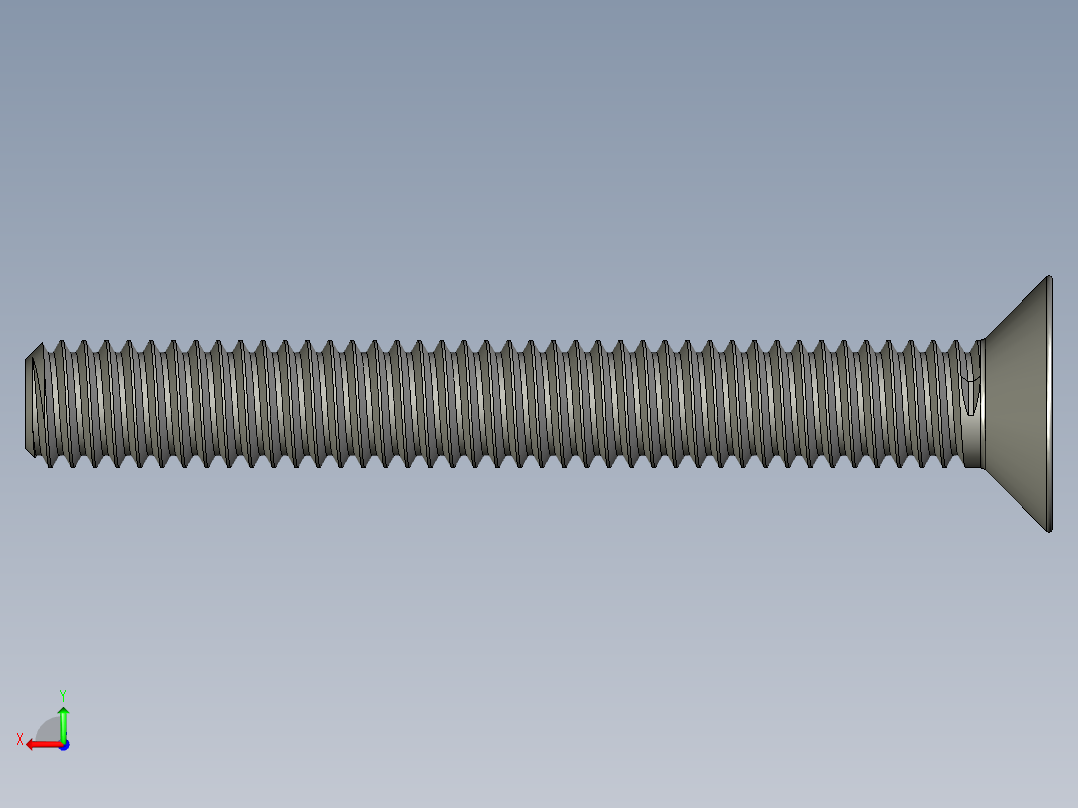 制沉头螺钉-M4_Counter_sunk_30后视图