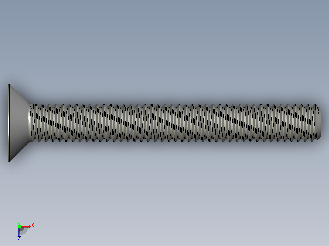 制沉头螺钉-M4_Counter_sunk_30俯视图