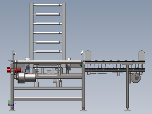 流水线九十度翻转机构设计左视缩略图