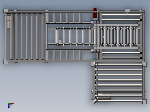 流水线九十度翻转机构设计俯视缩略图
