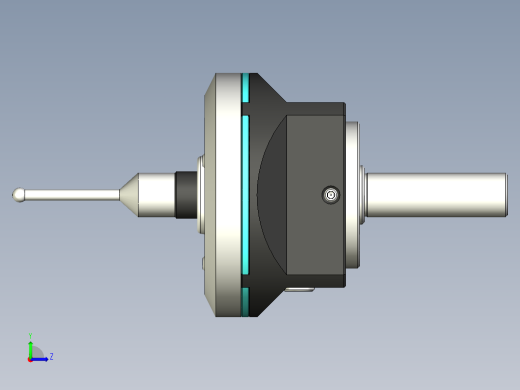 USB-C 6mm & 8mm 轴 CNC 接触式探头左视缩略图