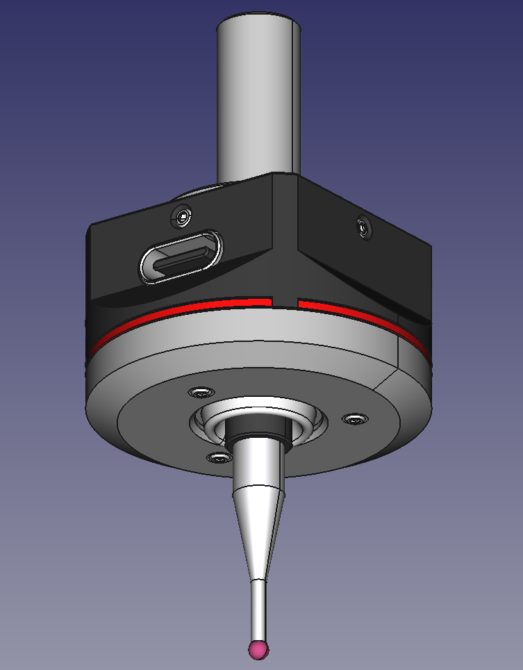 USB-C 6mm & 8mm 轴 CNC 接触式探头