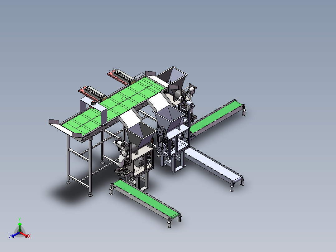 肉食者-画图+杏鲍菇包装机设计正等轴测图