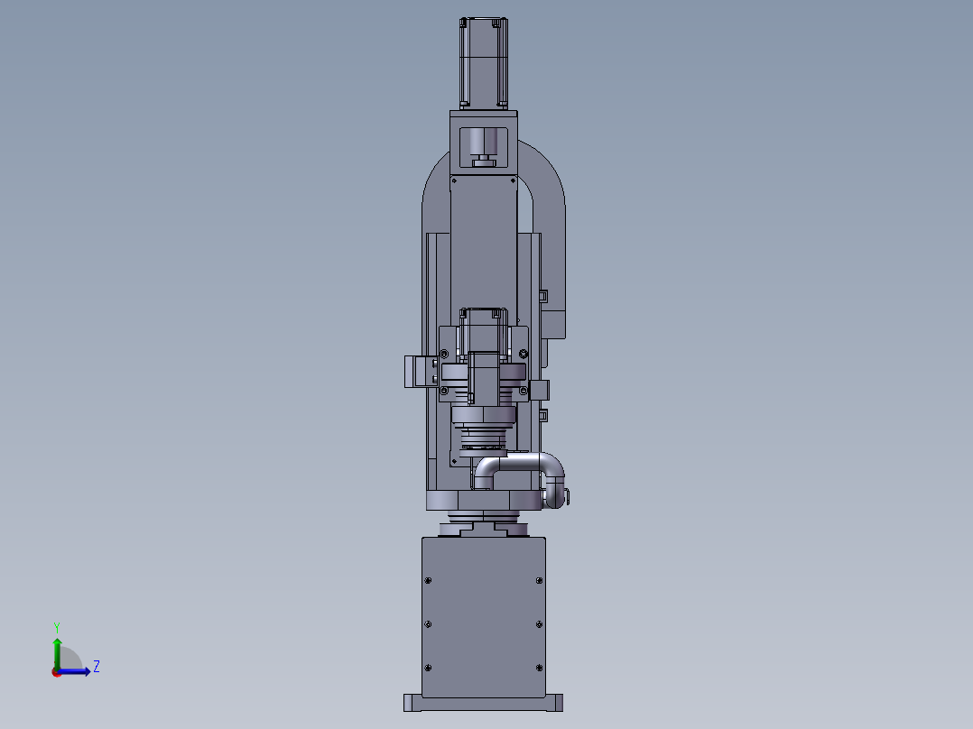 电机磁铁充磁转子组装一体机左视图