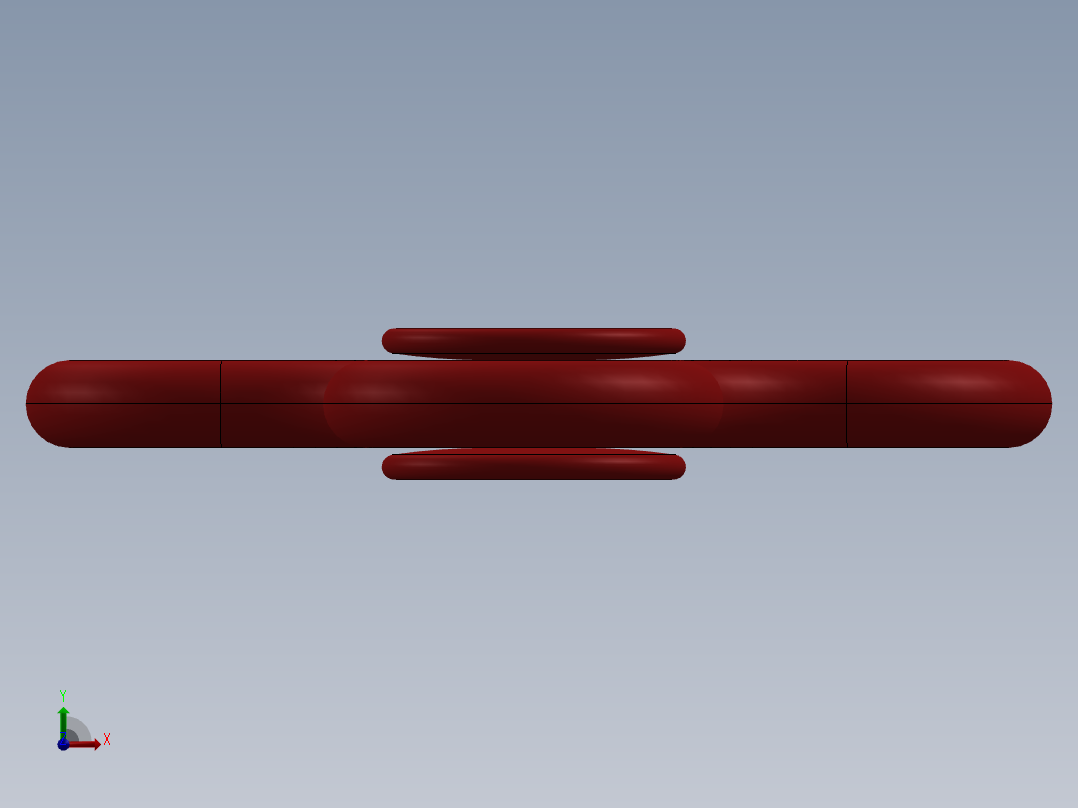 指间旋转前视图