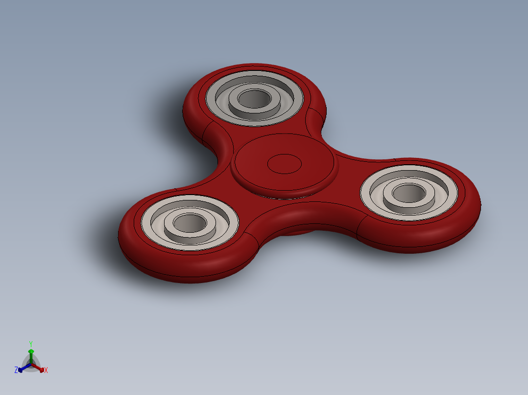 指间旋转正等轴测图