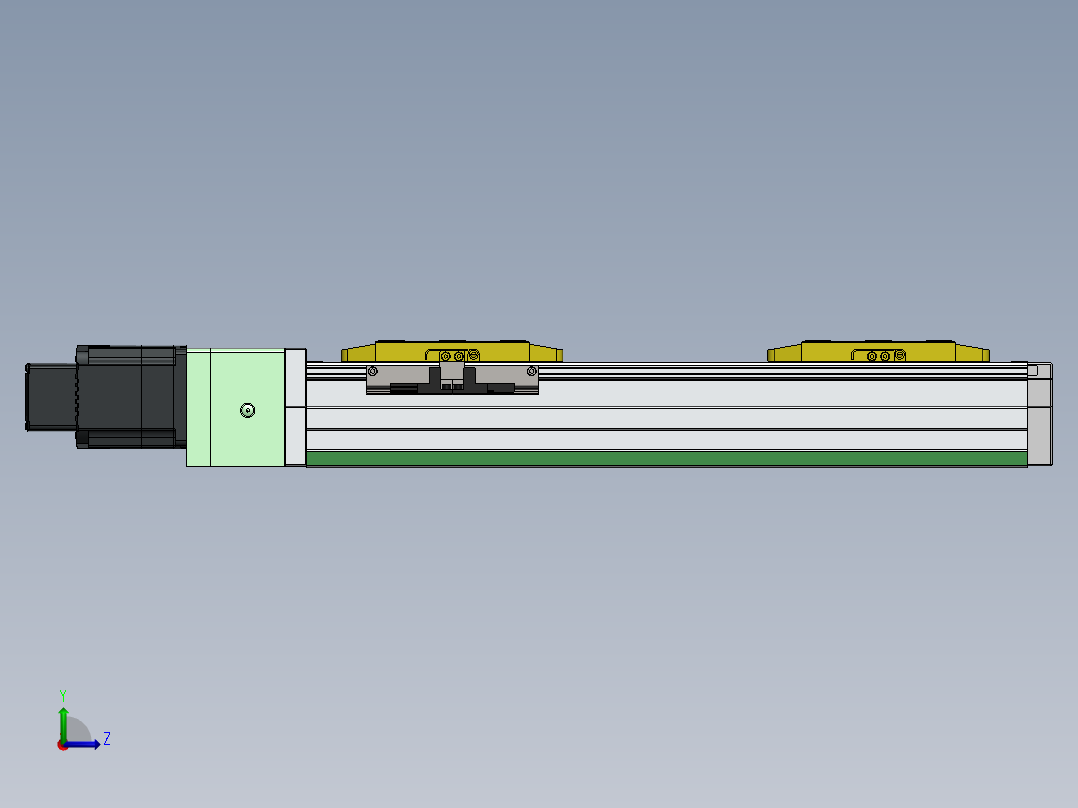 GTH内嵌丝杆全封闭GTH8S-BC-200W左视图
