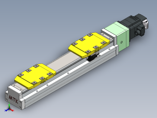 GTH内嵌丝杆全封闭GTH8S-BC-200W正等轴测缩略图