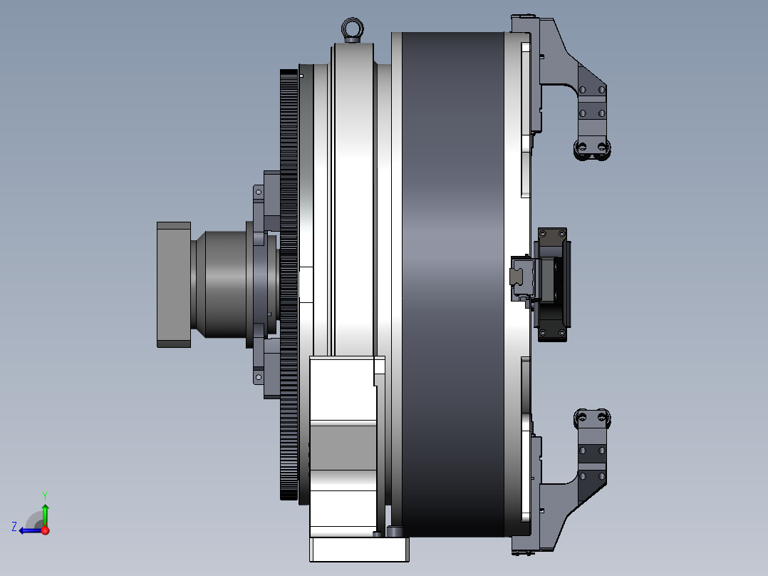 激光切管机350气动前卡盘1099536==50右视图