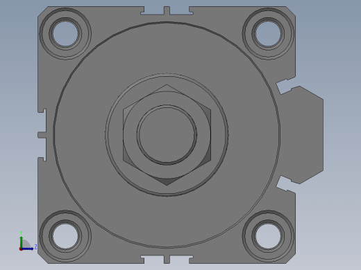 气缸TSDAJ80x120-30Bs左视缩略图