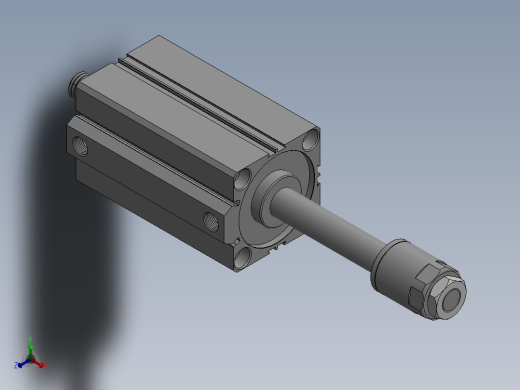 气缸TSDAJ80x120-30Bs正等轴测缩略图