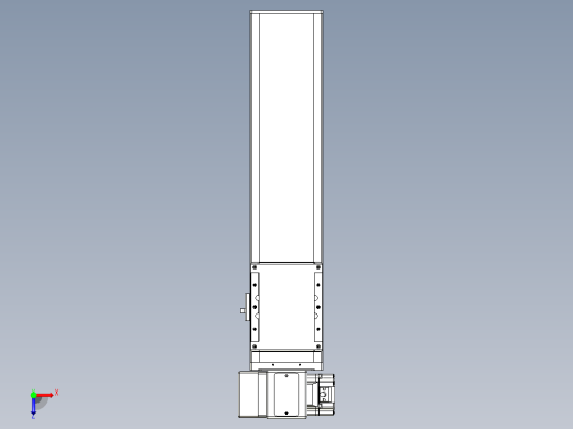 同步带全封闭直线模组TPA-HCB-105D-90-L300-LP-C-P20-N3俯视缩略图
