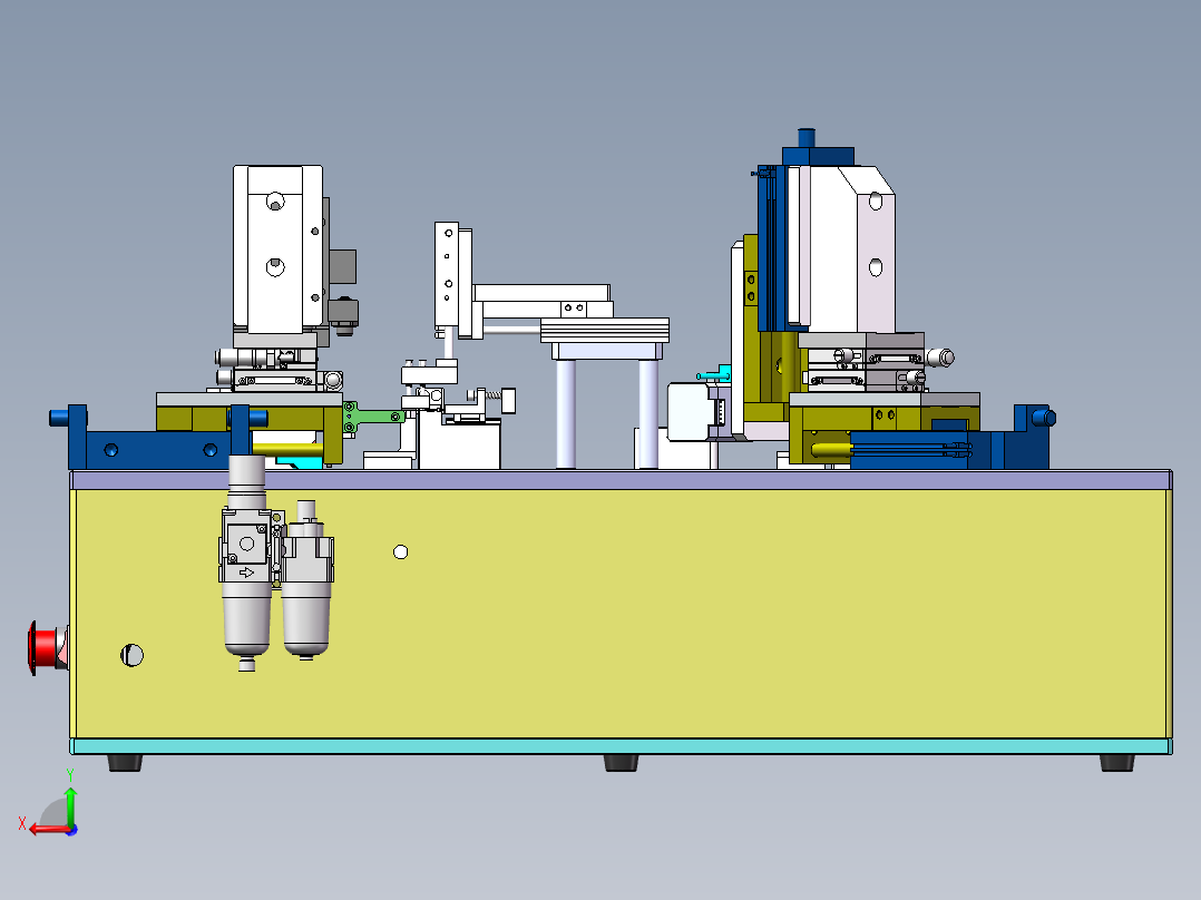 一种半自动弯折机sw18可编辑后视图