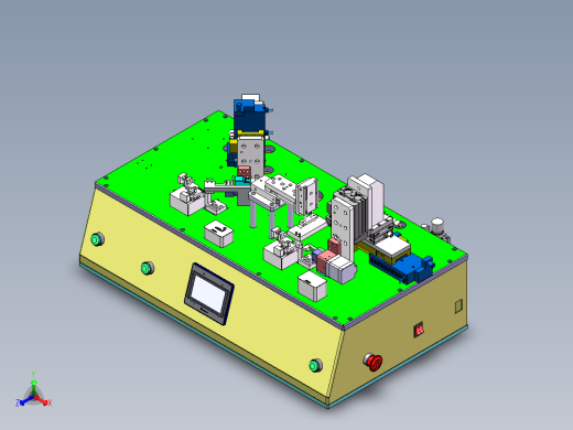 一种半自动弯折机sw18可编辑正等轴测缩略图