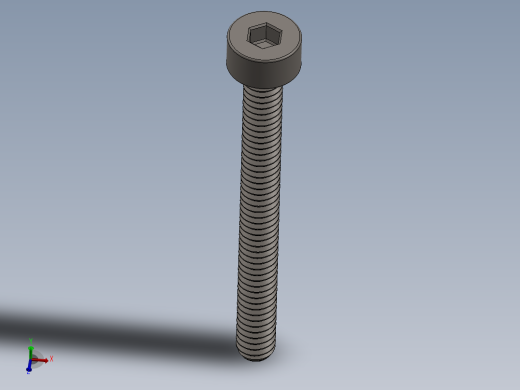 Screw_DIN_912_M2x20F_A2.SLDPRT公制内六角螺钉